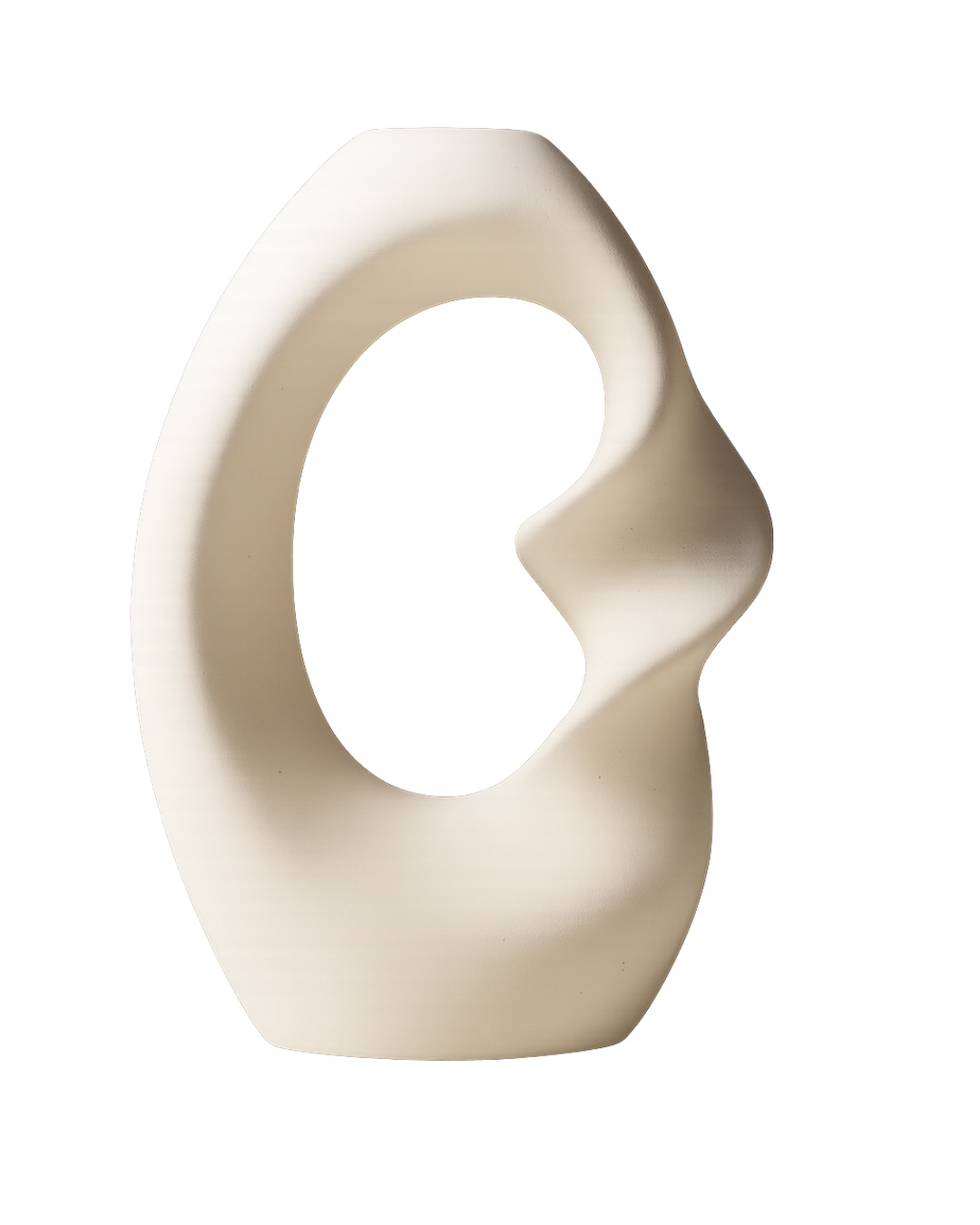 Oval Sculptural Vase