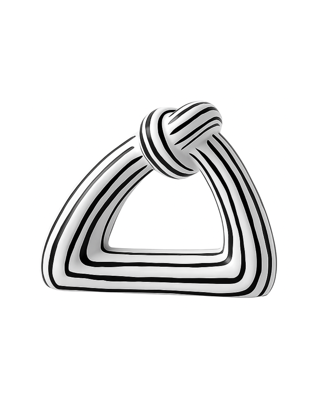 Triangular Vase with Knot
