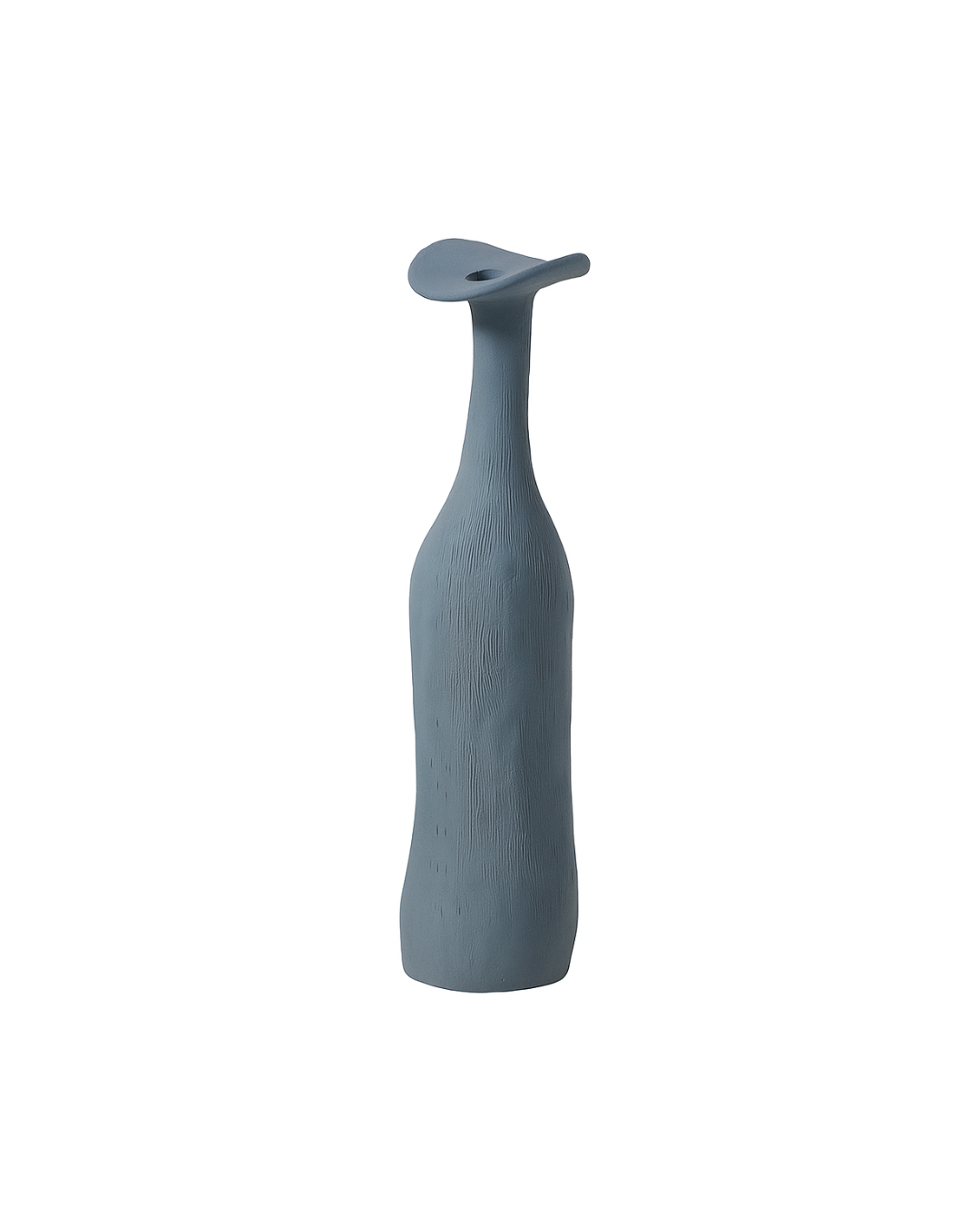 Petrol Blue Abstract Vase